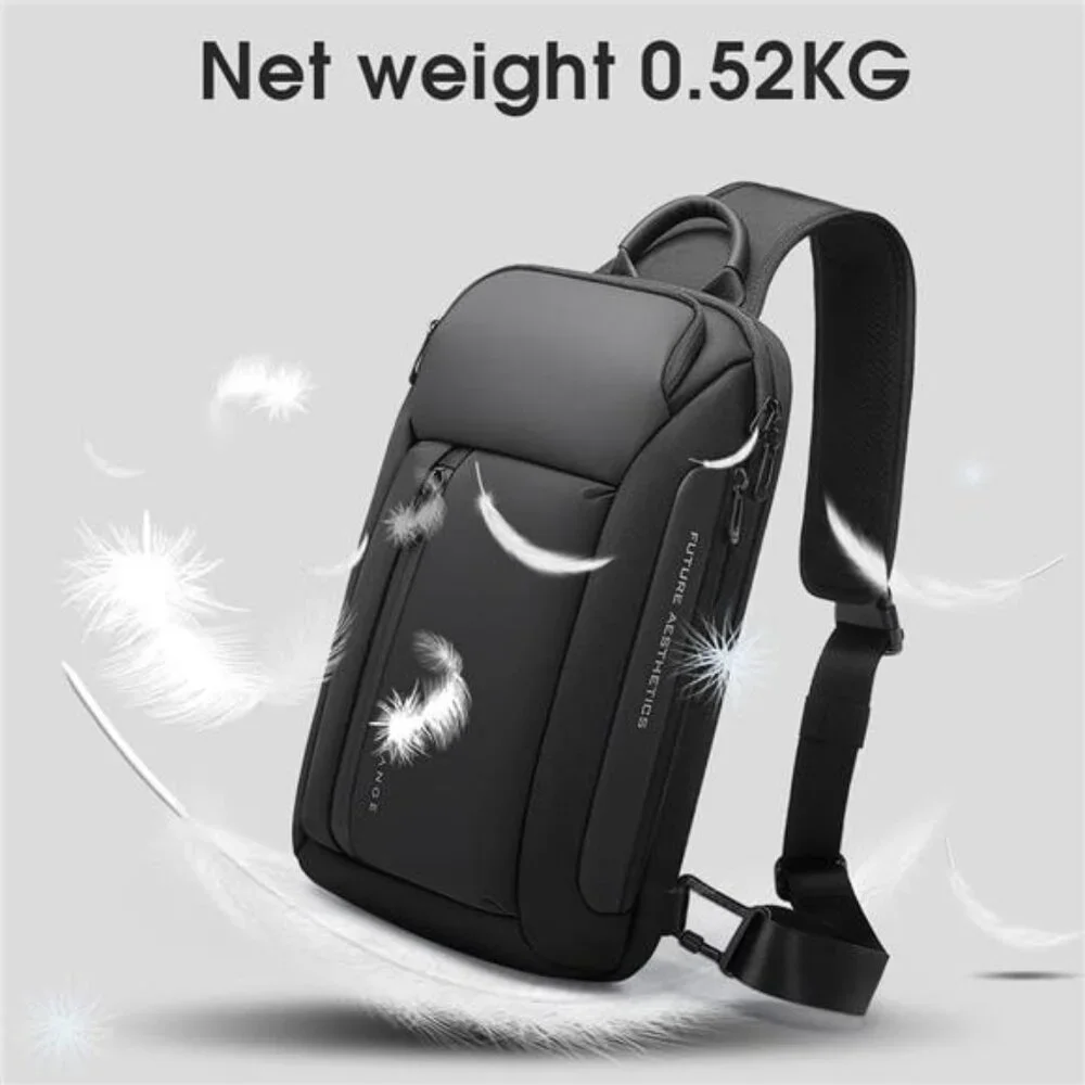 Mens Crossbody Backpack Waterproof Sling Shoulder Bag Travel Hiking Daily